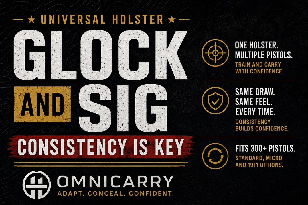 Universal Holster for Glock and Sig: Consistency is Key